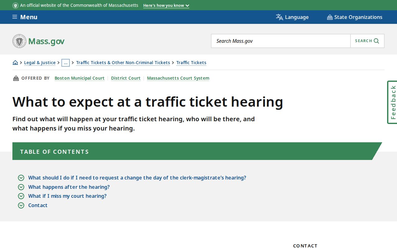 Missed traffic hearing and good cause instructions for Franklin County traffic warrants